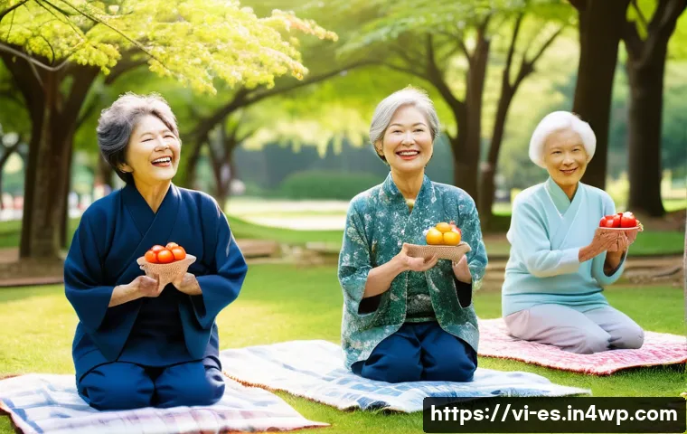 예방 중심 헬스케어의 국제 사례 비교 - **Prompt inspired by Japan's longevity and community health:**
    "A vibrant and diverse group of e...