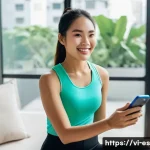 예방 중심 헬스케어의 정보 공유 플랫폼 - **Prompt 1: Proactive Health Tracking with a Modern Vietnamese Woman**
    "A vibrant, modern Vietna...