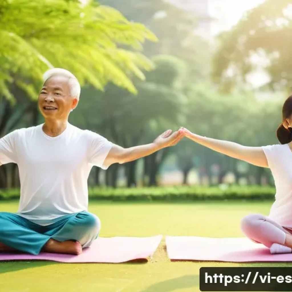 예방 중심 헬스케어와 생애주기 접근법 - **Prompt 1: Healthy Living Across Generations in Vietnam**
    A vibrant, sunlit scene depicting a V...