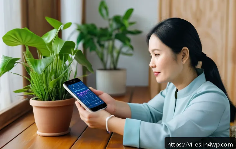 예방 중심 헬스케어에 대한 환자 교육 방법 - A Vietnamese middle-aged woman wearing modest, casual clothing, sitting at a wooden table in a brigh...