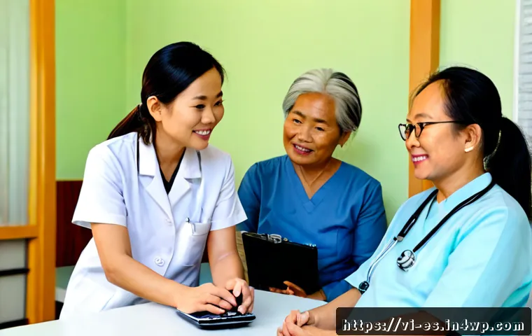 Home 17 예방 중심 헬스케어의 정책 제안 - Photorealistic community preventive healthcare consultation in a modern Vietnamese neighborhood clin...